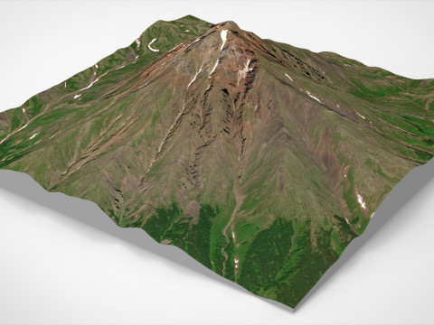 Stratovolcano Malaya Udina Modèle 3D