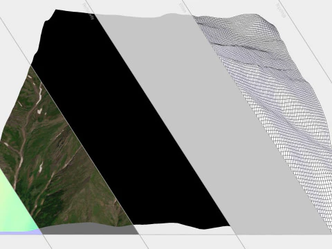 Stratovolcano Malaya Udina 3D Model