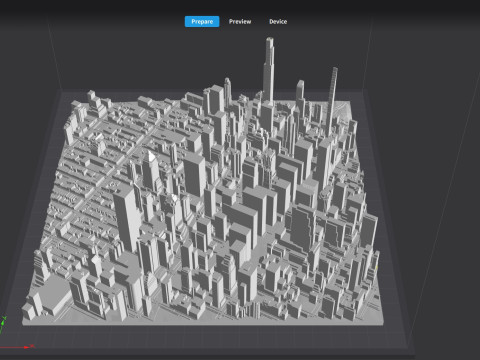 Cityscape New York USA fragment city 3D Модель