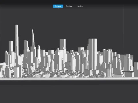 Cityscape New York USA fragment city 3D Model