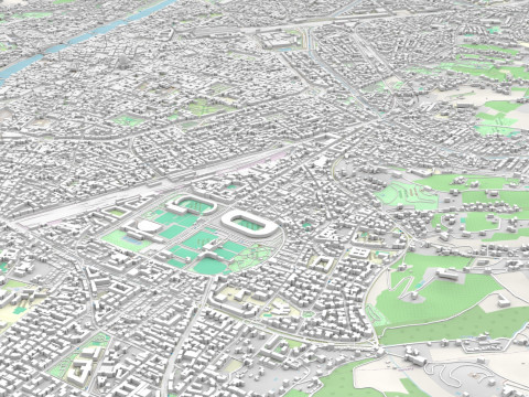 Cityscape Florence Italy Modèle 3D