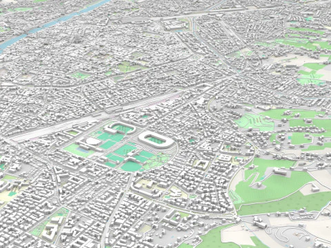 Cityscape Florence Italy 3D Model