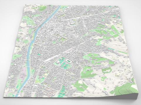Cityscape Florence Italy Modèle 3D