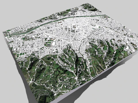 Cityscape Florence Italy 3D Model