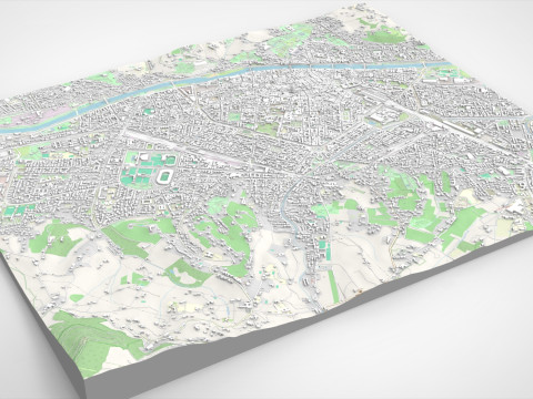 Cityscape Florence Italy Modèle 3D