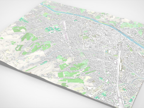 Cityscape Florence Italy Modèle 3D