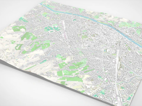 Cityscape Florence Italy 3D Model