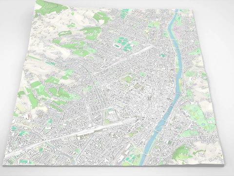 Cityscape Florence Italy 3D Model
