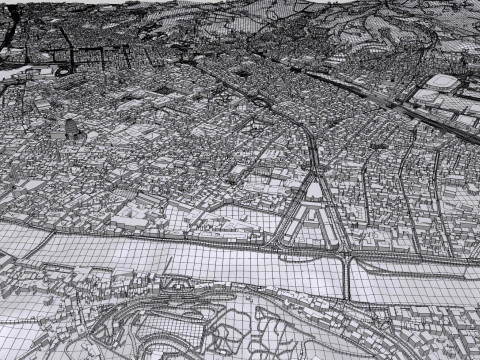 Cityscape Florence Italy 3D Model
