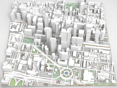 Cityscape Philadelphia USA Modelo 3D
