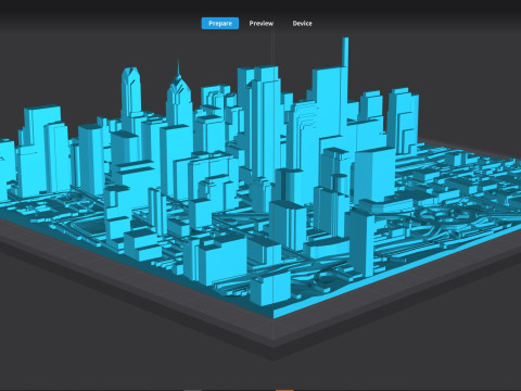 Cityscape Philadelphia USA Model 3D