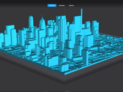 Cityscape Philadelphia USA 3D Model