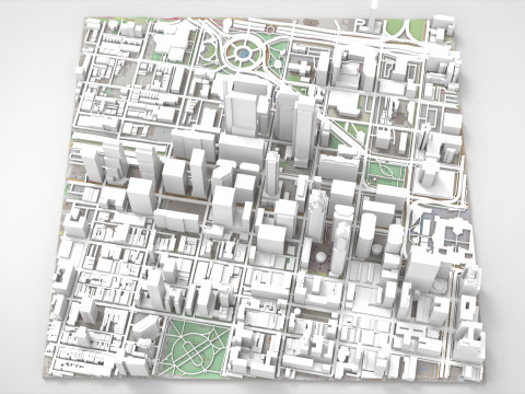 Cityscape Philadelphia USA Model 3D