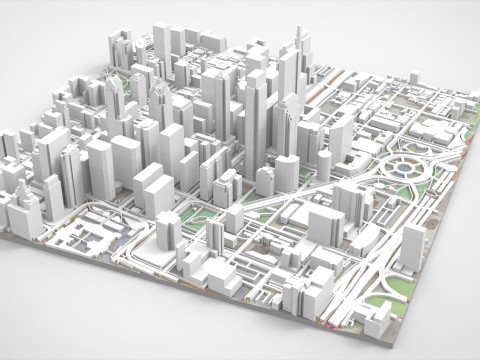 Cityscape Philadelphia USA Model 3D