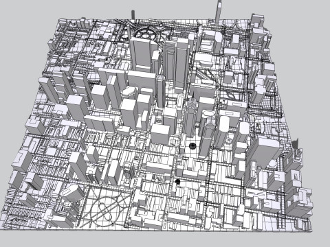 Cityscape Philadelphia USA Model 3D