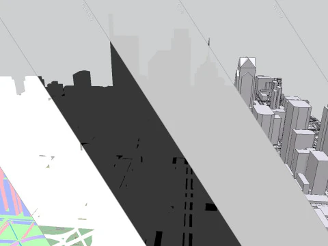 Cityscape Philadelphia USA 3D Model