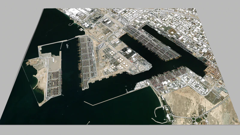 Porto de Jebel Ali Jebel Ali Dubai Emirados Árabes Unidos Modelo 3D .c4d .max .obj .3ds .fbx .stl .blend