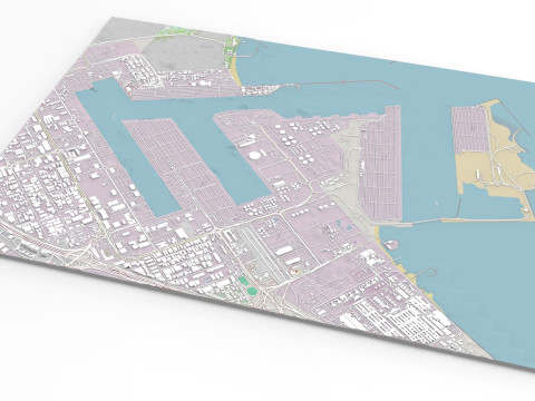 Port of Jebel AliJebel Ali Dubai United Arab Emirates 3D 모델