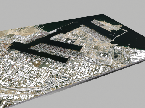 Port of Jebel AliJebel Ali Dubai United Arab Emirates 3D 모델