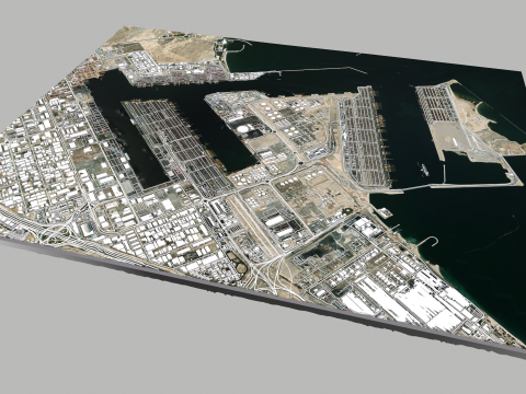 Port of Jebel AliJebel Ali Dubai United Arab Emirates 3D 모델