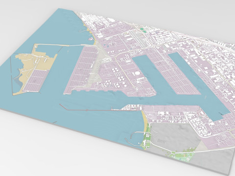 Port of Jebel AliJebel Ali Dubai United Arab Emirates 3D 모델