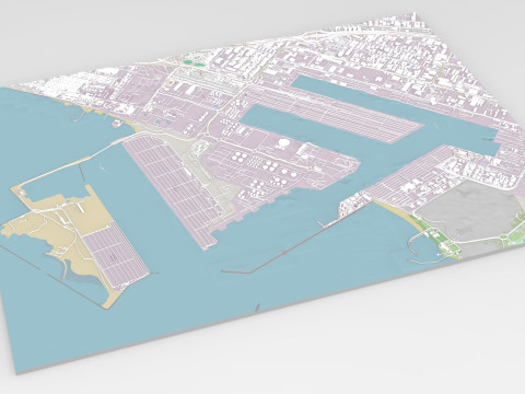 Port of Jebel AliJebel Ali Dubai United Arab Emirates 3D 모델