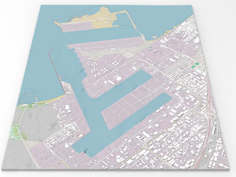 Porto de Jebel Ali Jebel Ali Dubai Emirados &Aacute;rabes Unidos Modelo 3D