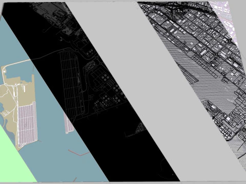 Porto de Jebel Ali Jebel Ali Dubai Emirados &Aacute;rabes Unidos Modelo 3D