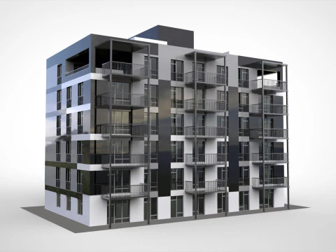 Modern townhouse 3D Model