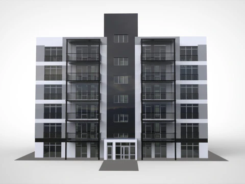 Modern townhouse 3D Model
