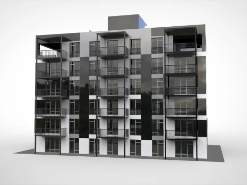Modern townhouse 3D Model