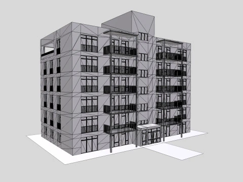 Modern townhouse 3D Model