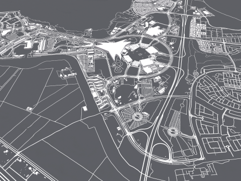 Cityscape Yas Park North Abu Dhabi 3D 모델