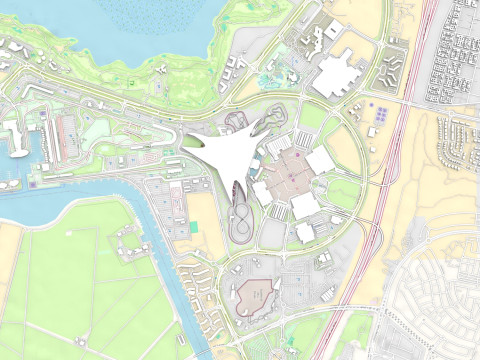 Cityscape Yas Park North Abu Dhabi 3D 모델