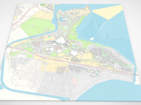 Cityscape Yas Park North Abu Dhabi 3D Model