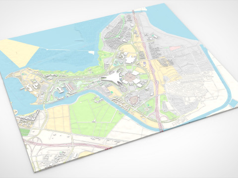 Cityscape Yas Park North Abu Dhabi 3D 모델