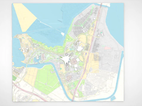 Cityscape Yas Park North Abu Dhabi 3D Model