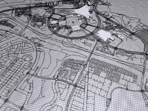 Cityscape Yas Park North Abu Dhabi 3D Model