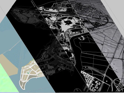 Cityscape Yas Park North Abu Dhabi 3D Model