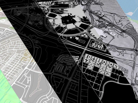 Cityscape Yas Park North Abu Dhabi 3D Model