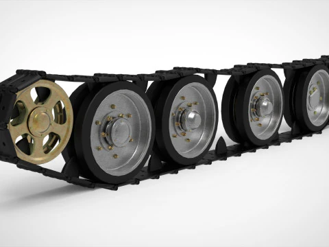 탱크 트랙 3D 모델