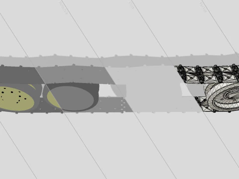 Tank tracks 3D Model