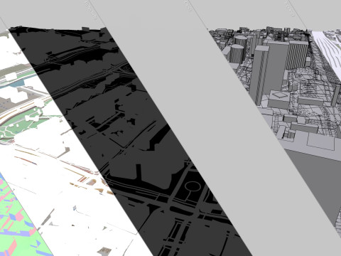 Cityscape Brussels Belgium 3D Model
