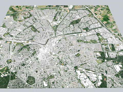 Cityscape Apeldoorn Netherlands 3D Model