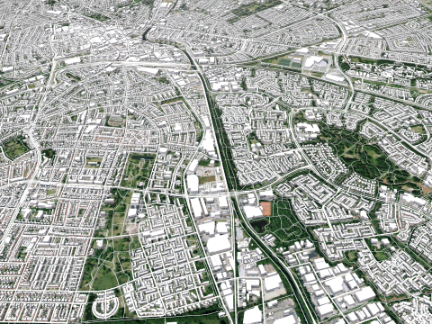 Cityscape Apeldoorn Netherlands 3D Модель