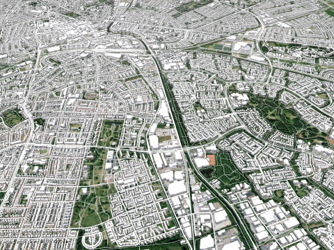Cityscape Apeldoorn Netherlands 3D Модель