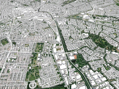 Cityscape Apeldoorn Netherlands 3D Model