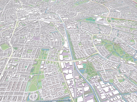 Cityscape Apeldoorn Netherlands 3D Модель