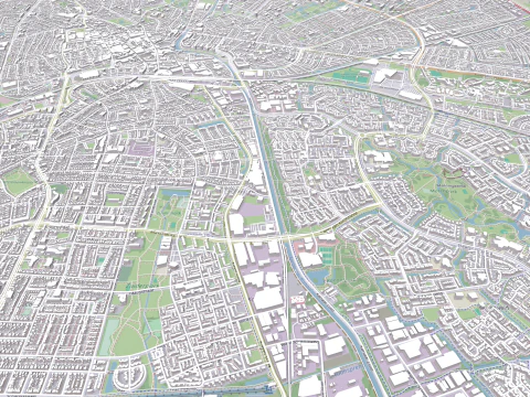 Cityscape Apeldoorn Netherlands 3D Model