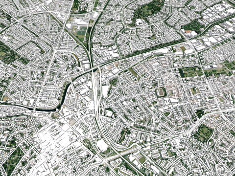 Cityscape Apeldoorn Netherlands 3D Модель